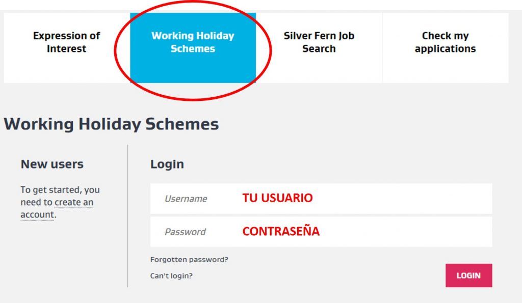 Working holiday Nueva Zelanda